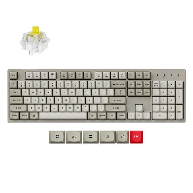 Keychron C2 Pro 8K QMK Wired Custom Mechanical Keyboard