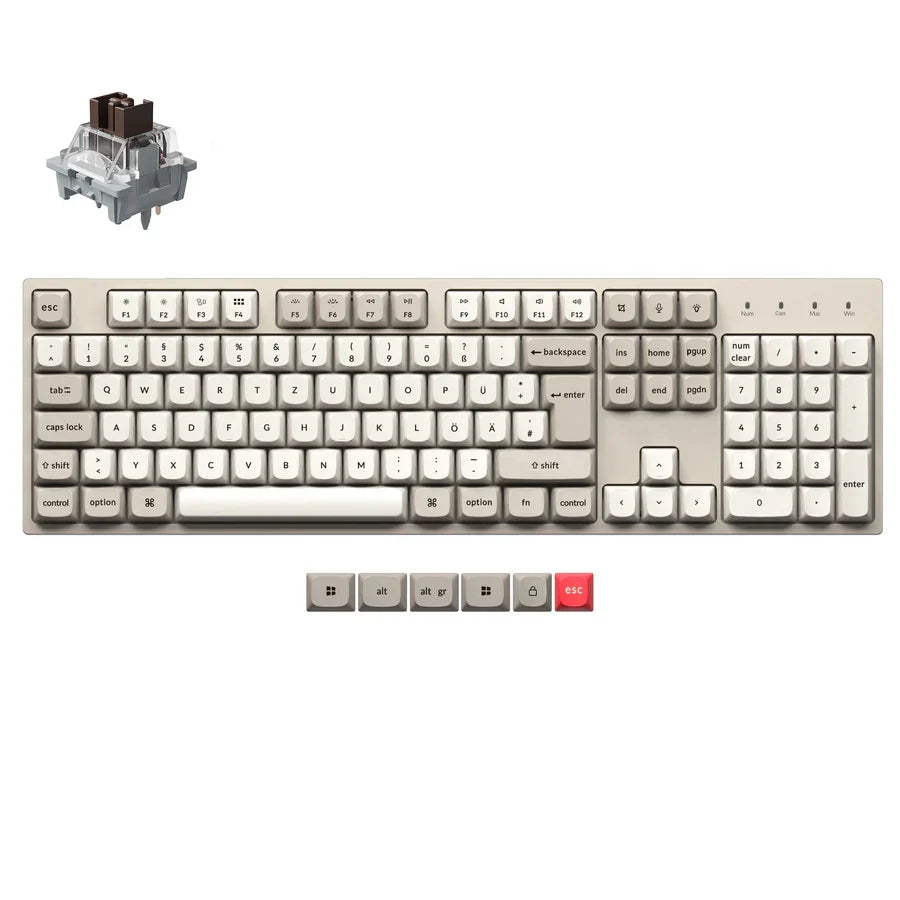 Keychron C2 Pro 8K QMK Wired Custom Mechanical Keyboard ISO Layout Collection