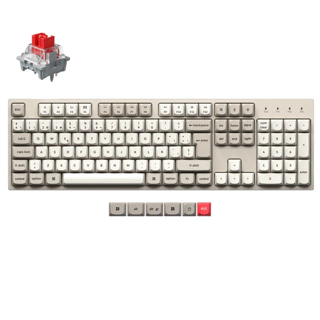 Keychron C2 Pro 8K QMK Wired Custom Mechanical Keyboard ISO Layout Collection