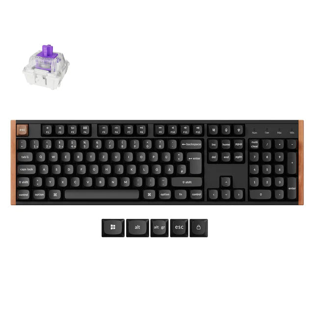 Keychron K10 HE Teclado Personalizado com Interruptor Magnético Sem Fios