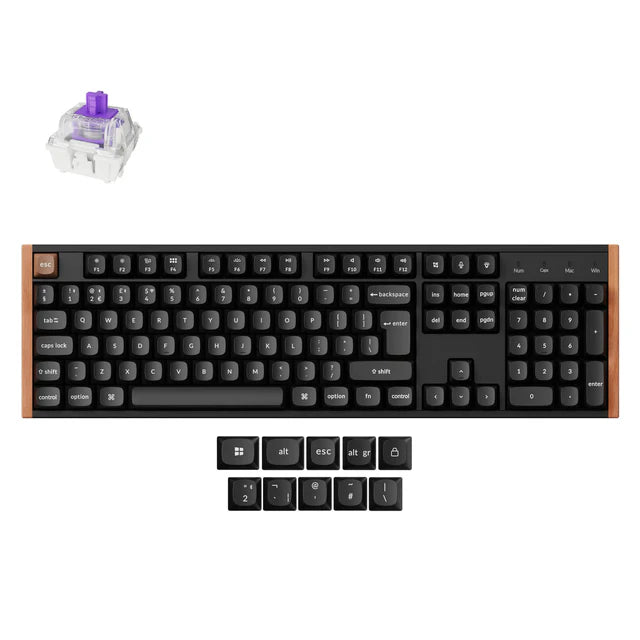 Keychron K10 HE Teclado Personalizado com Interruptor Magnético Sem Fios