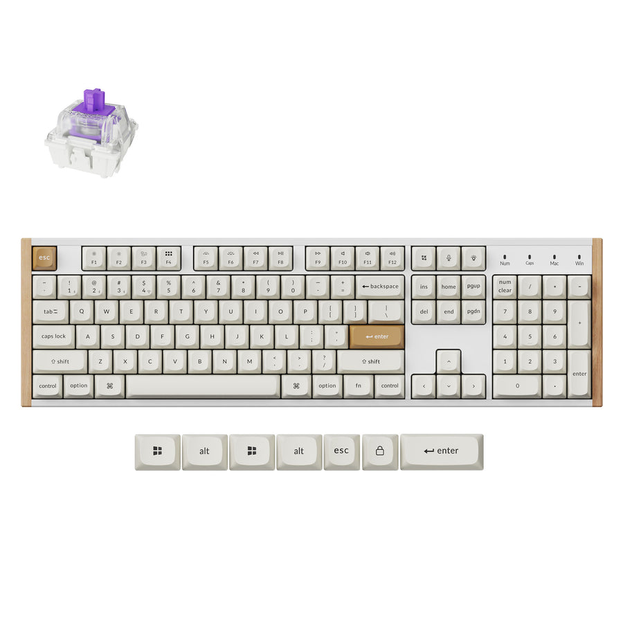 Keychron K10 HE Teclado Personalizado com Interruptor Magnético Sem Fios