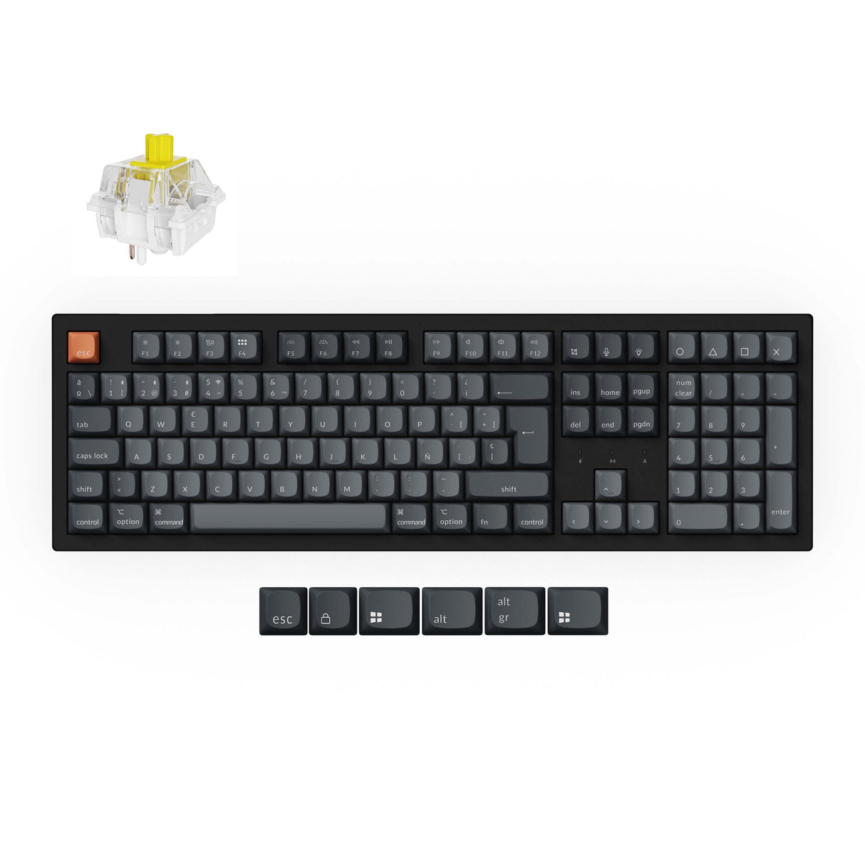 Keychron K10 Max QMK Wireless Custom Mechanical Keyboard ISO Layout Collection