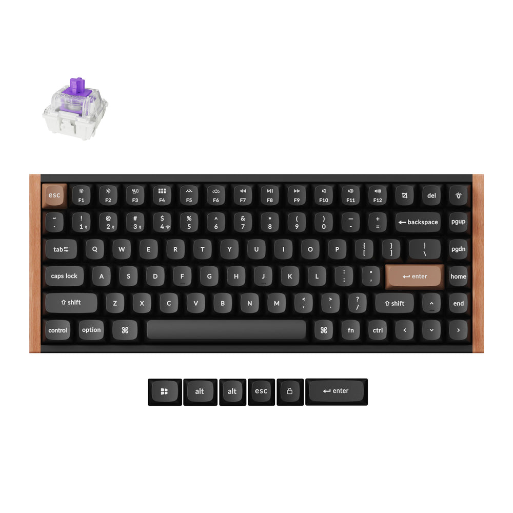 Teclado personalizado com interruptor magnético sem fio Keychron K2 HE