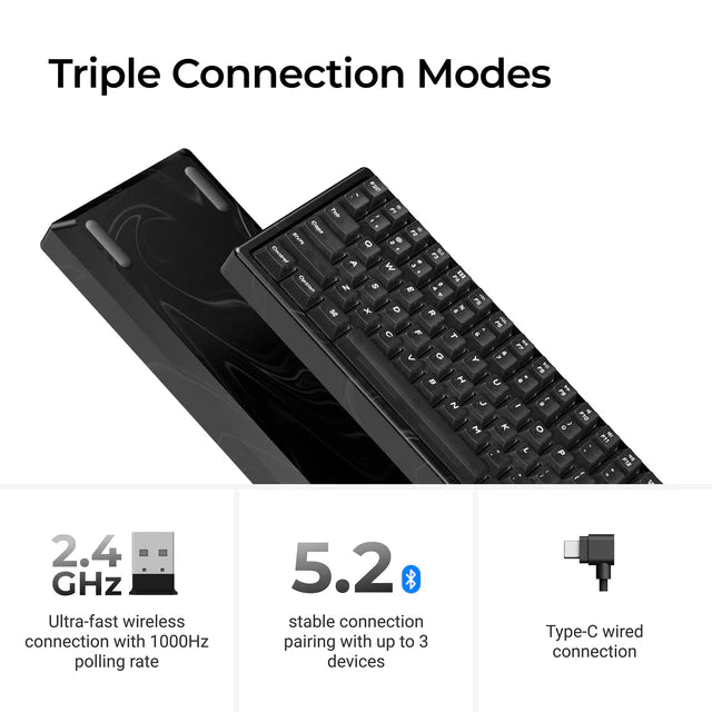 Keychron K2 HE Teclado Personalizado com Interruptor Magnético Sem Fios (Edição Especial Todo em Madeira) (Layout US ANSI)