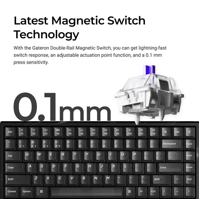 Keychron K2 HE Wireless Magnetic Switch Custom Keyboard - Resin Edition