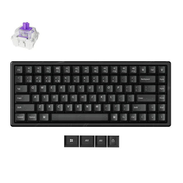 Keychron K2 HE Teclado Personalizado com Interruptor Magnético Sem Fios (Edição Especial Todo em Madeira) (Layout US ANSI)