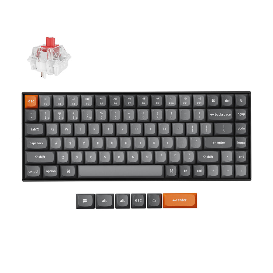 Teclado mecânico sem fio Keychron K2 Max QMK