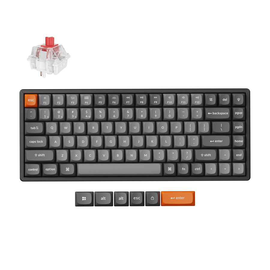 Teclado mecânico sem fio Keychron K2 Max QMK