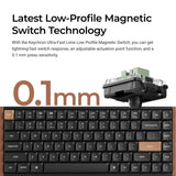Teclado mecânico personalizado sem fio Keychron K3 Max QMK/VIA