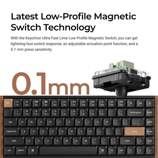Teclado mecânico personalizado sem fio Keychron K3 Max QMK/VIA