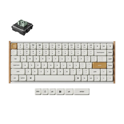 Teclado mecânico personalizado sem fio Keychron K3 Max QMK/VIA