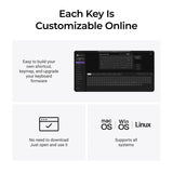 Teclado mecânico personalizado sem fio Keychron K3 Max QMK/VIA