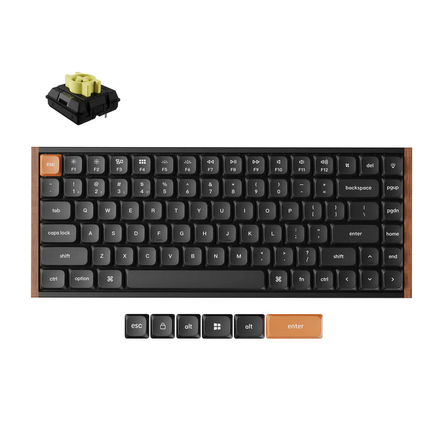 Teclado mecânico personalizado sem fio Keychron K3 Max QMK/VIA