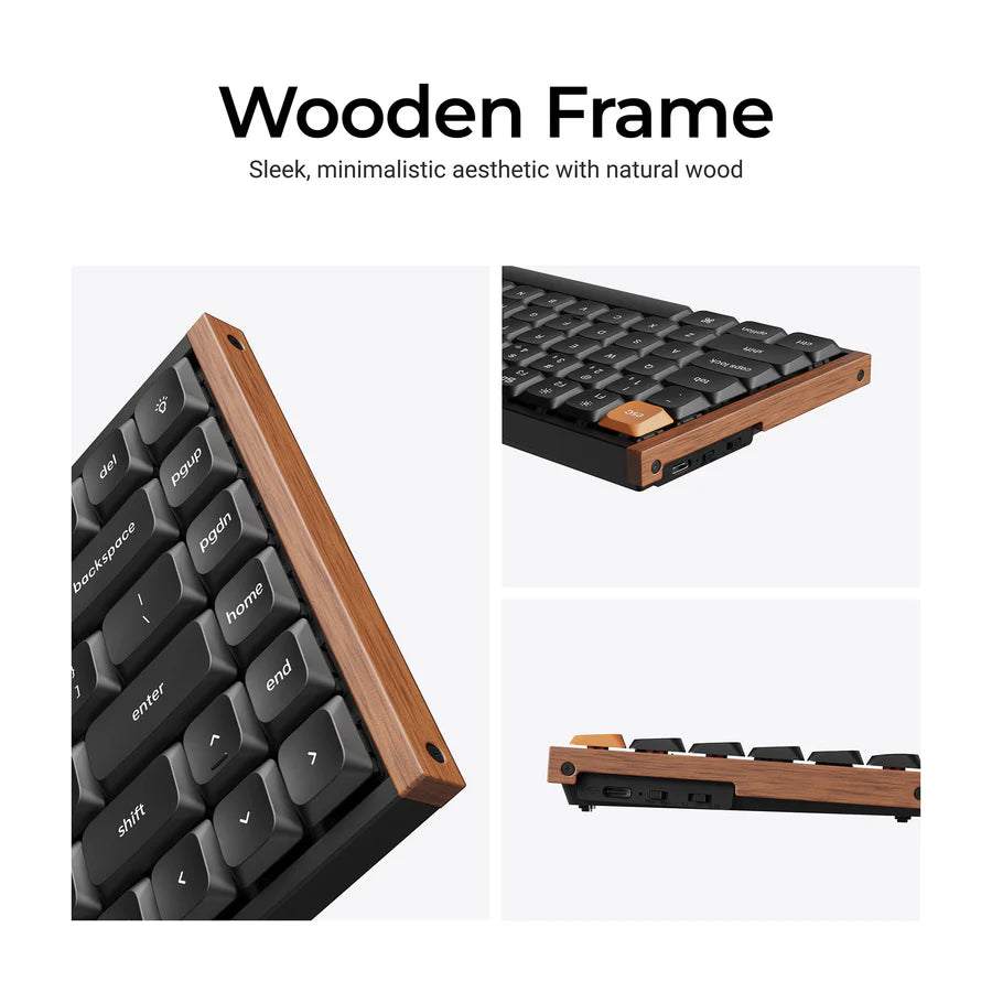 Teclado mecânico personalizado sem fio Keychron K3 Max QMK/VIA