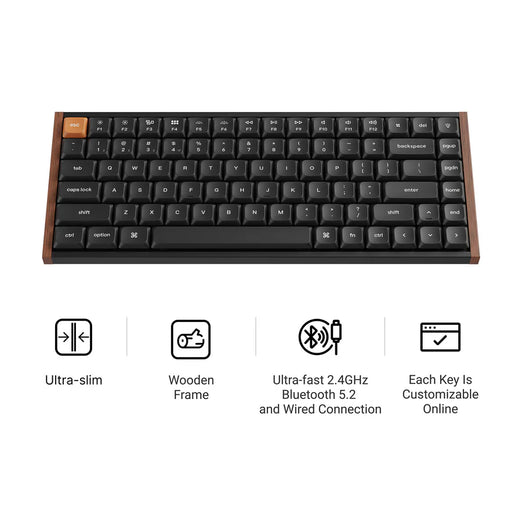 Teclado Mecânico Personalizado Sem Fios Keychron K3 Max SE QMK