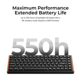 Teclado mecânico personalizado sem fio Keychron K3 Max QMK/VIA