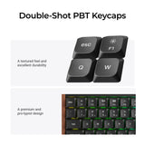 Teclado mecânico personalizado sem fio Keychron K3 Max QMK/VIA