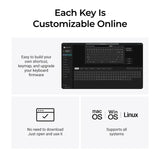 Teclado mecânico personalizado sem fio Keychron K3 Max QMK/VIA
