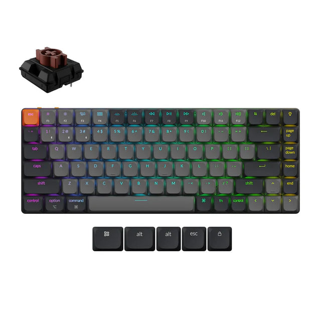 Teclado Mecânico Sem Fios Keychron K3 QMK (Version 3) (Layout ANSI dos EUA)
