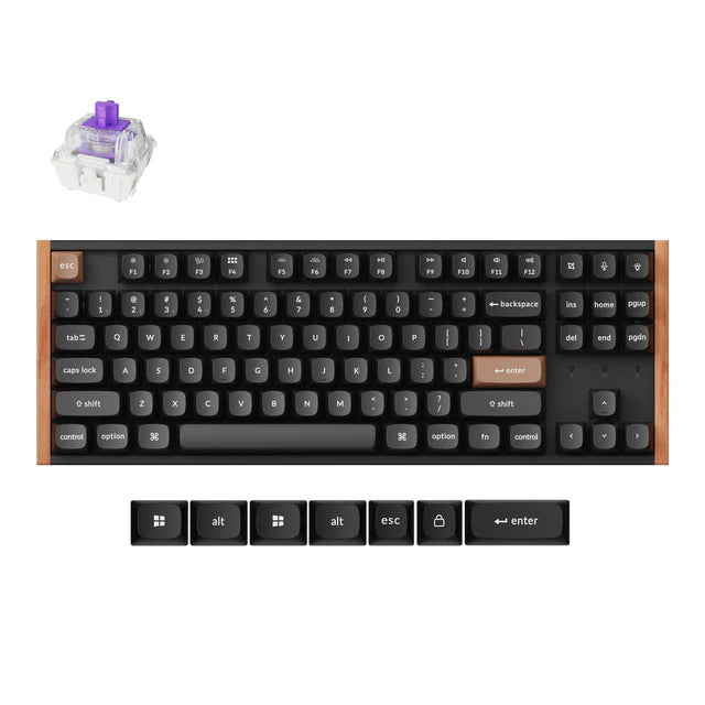 Teclado Personalizado Keychron K8 HE Sem Fios com Interruptores Magnéticos