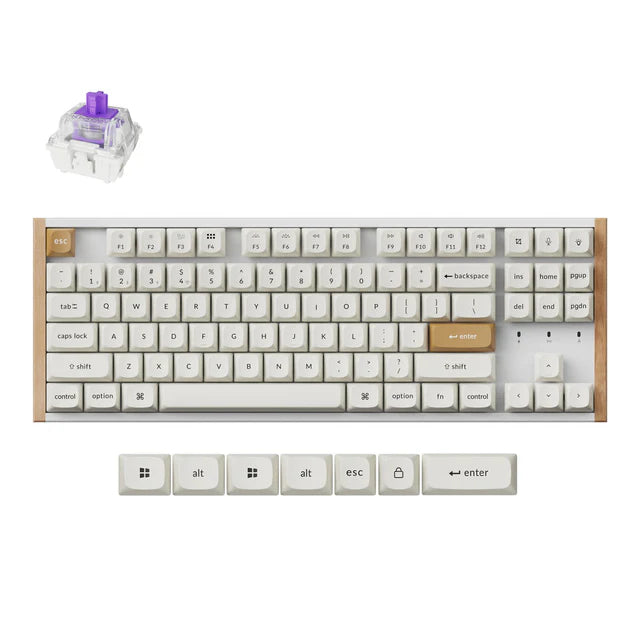 Teclado Personalizado Keychron K8 HE Sem Fios com Interruptores Magnéticos