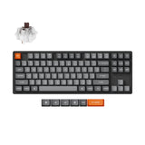 Teclado mecânico sem fio Keychron K8 Max QMK (layout ANSI dos EUA)