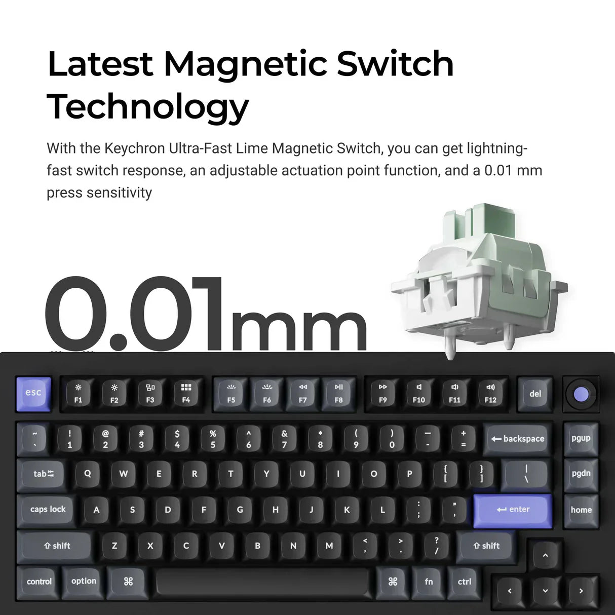 Keychron Q1 HE 8K Magnetic Switch Wired Keyboard (ISO layout)