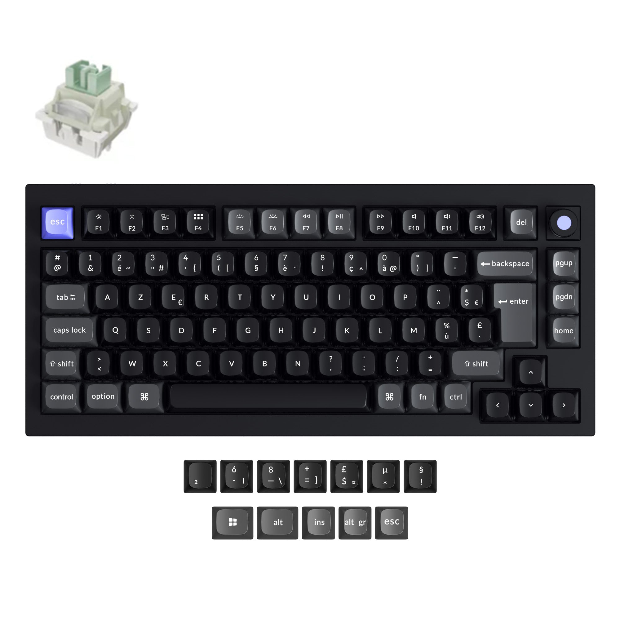 Keychron Q1 HE 8K Magnetic Switch Wired Keyboard (ISO layout)