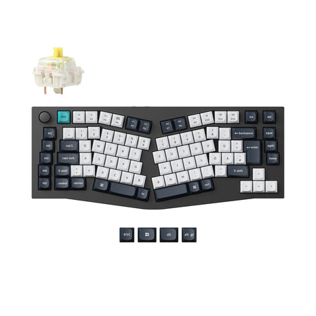 Keychron Q10 Max (Alice Layout) QMK teclado mecânico personalizado coleção de layout ISO