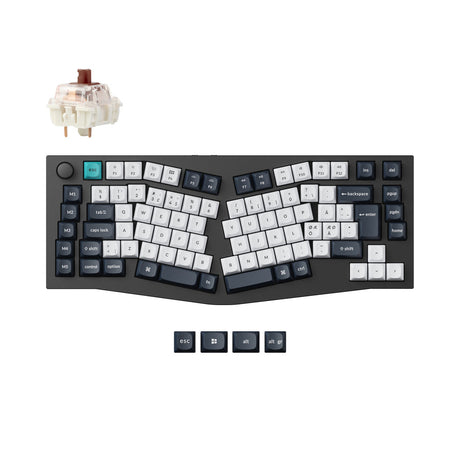 Keychron Q10 Max (Alice Layout) QMK teclado mecânico personalizado coleção de layout ISO