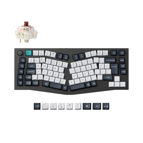 Keychron Q10 Max (Alice Layout) QMK teclado mecânico personalizado coleção de layout ISO