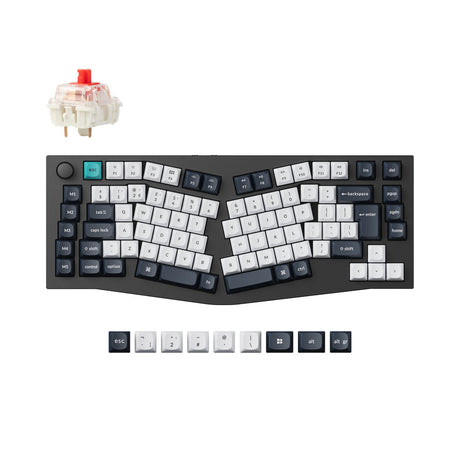 Keychron Q10 Max (Alice Layout) QMK teclado mecânico personalizado coleção de layout ISO