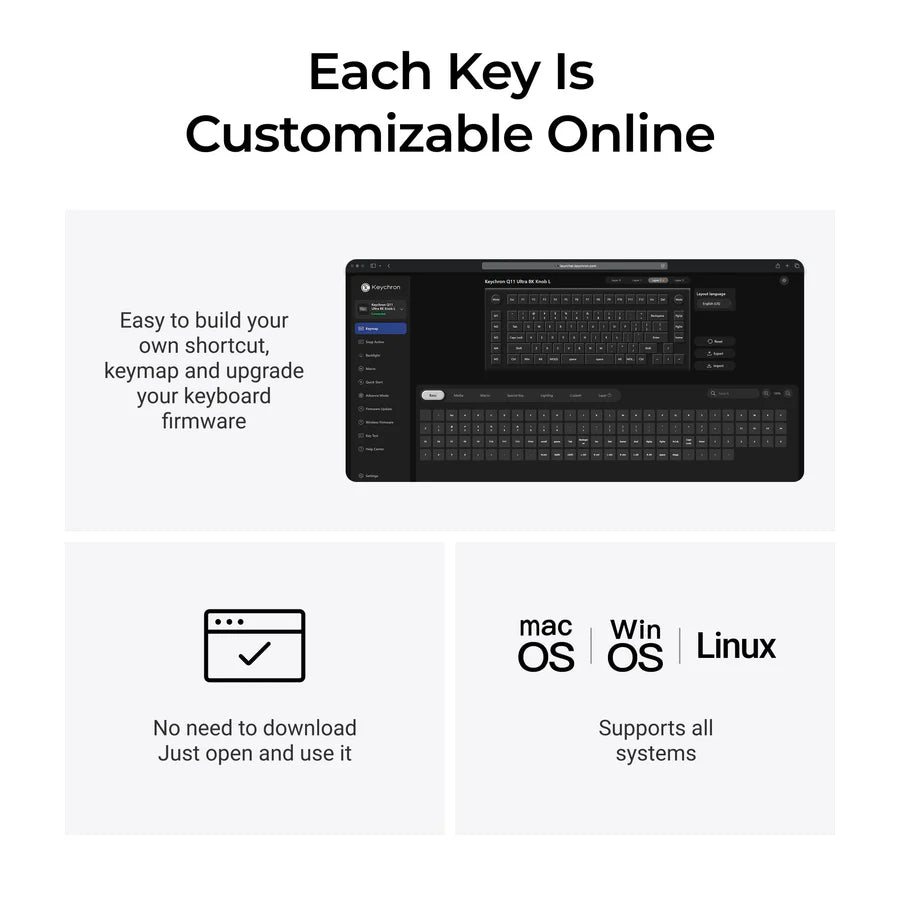 Keychron Q11 Ultra 8K Wireless Custom Mechanical Keyboard