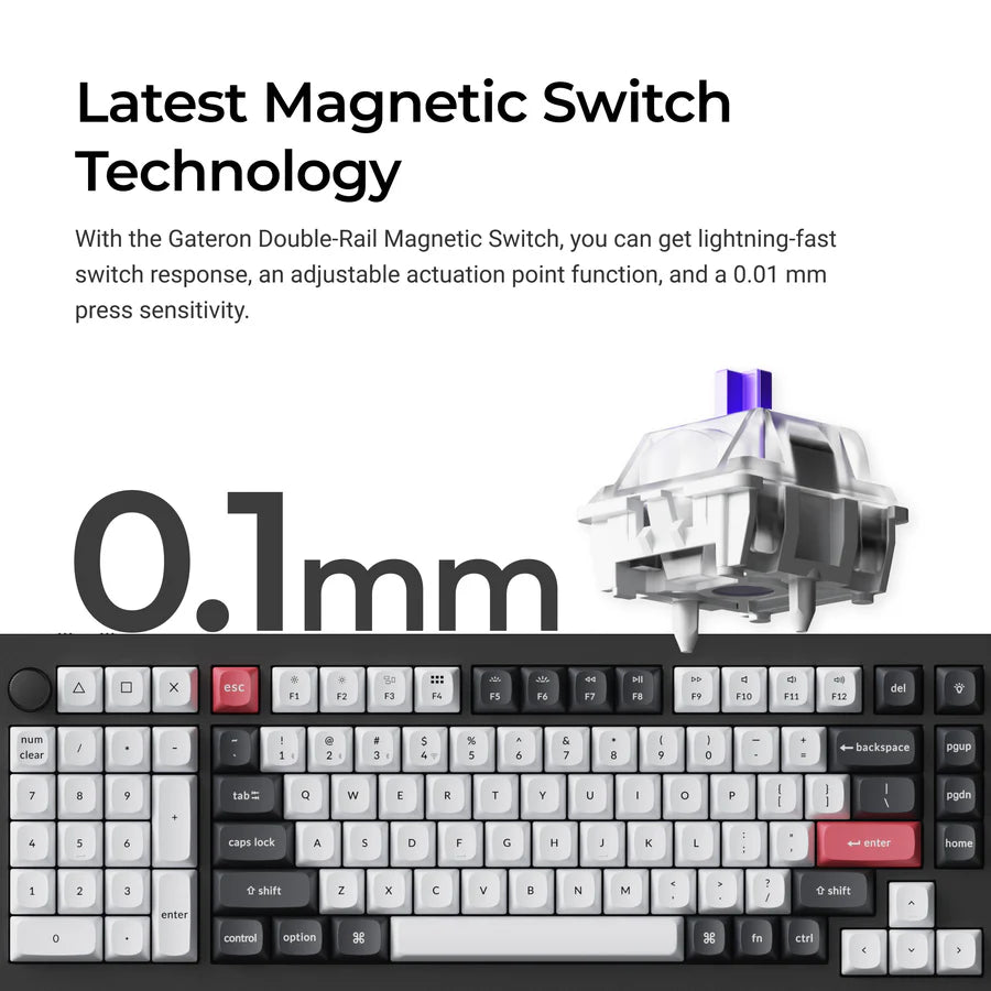 Keychron Q12 HE QMK Wireless Custom Keyboard