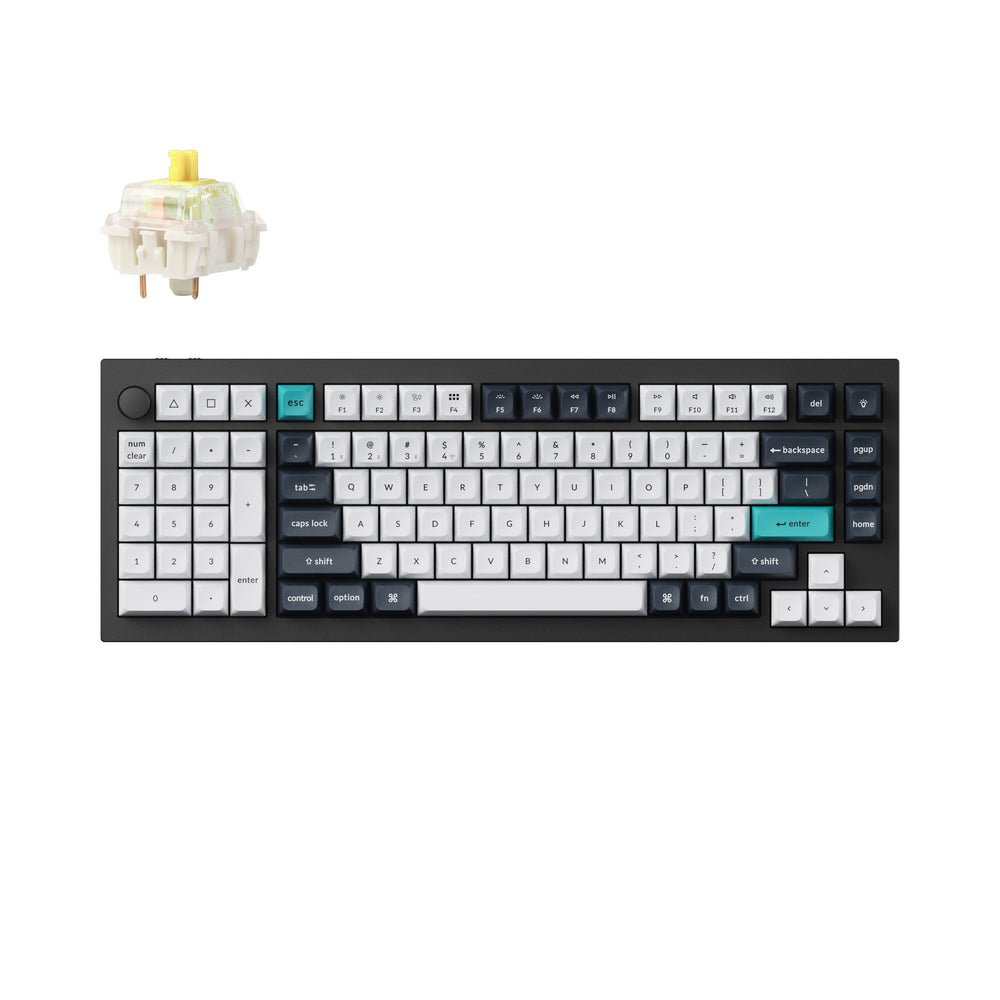 Teclado mecânico personalizado sem fio Keychron Q12 Max QMK/VIA