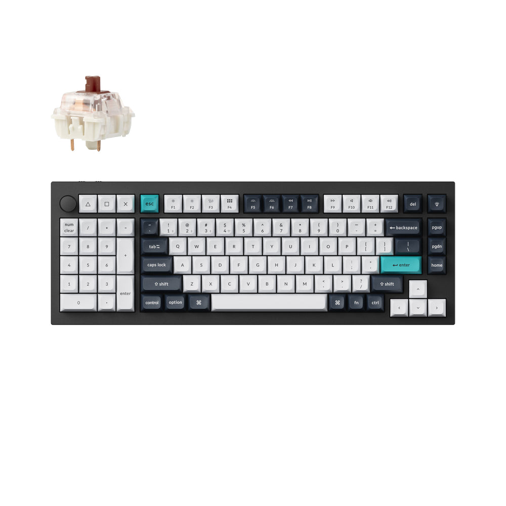 Teclado mecânico personalizado sem fio Keychron Q12 Max QMK/VIA