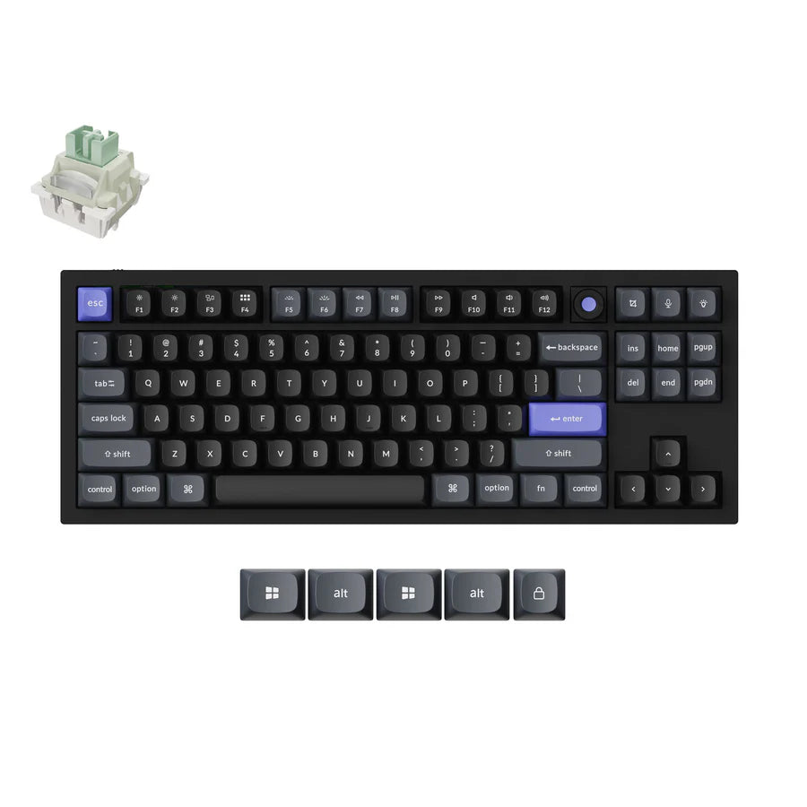 Teclado personalizado sem fio Keychron Q1 HE QMK