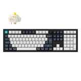 Keychron q6 max qmk/via coleção de layout iso de teclado mecânico personalizado sem fio