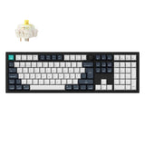 Keychron q6 max qmk/via coleção de layout iso de teclado mecânico personalizado sem fio