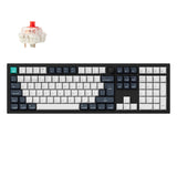 Keychron q6 max qmk/via coleção de layout iso de teclado mecânico personalizado sem fio