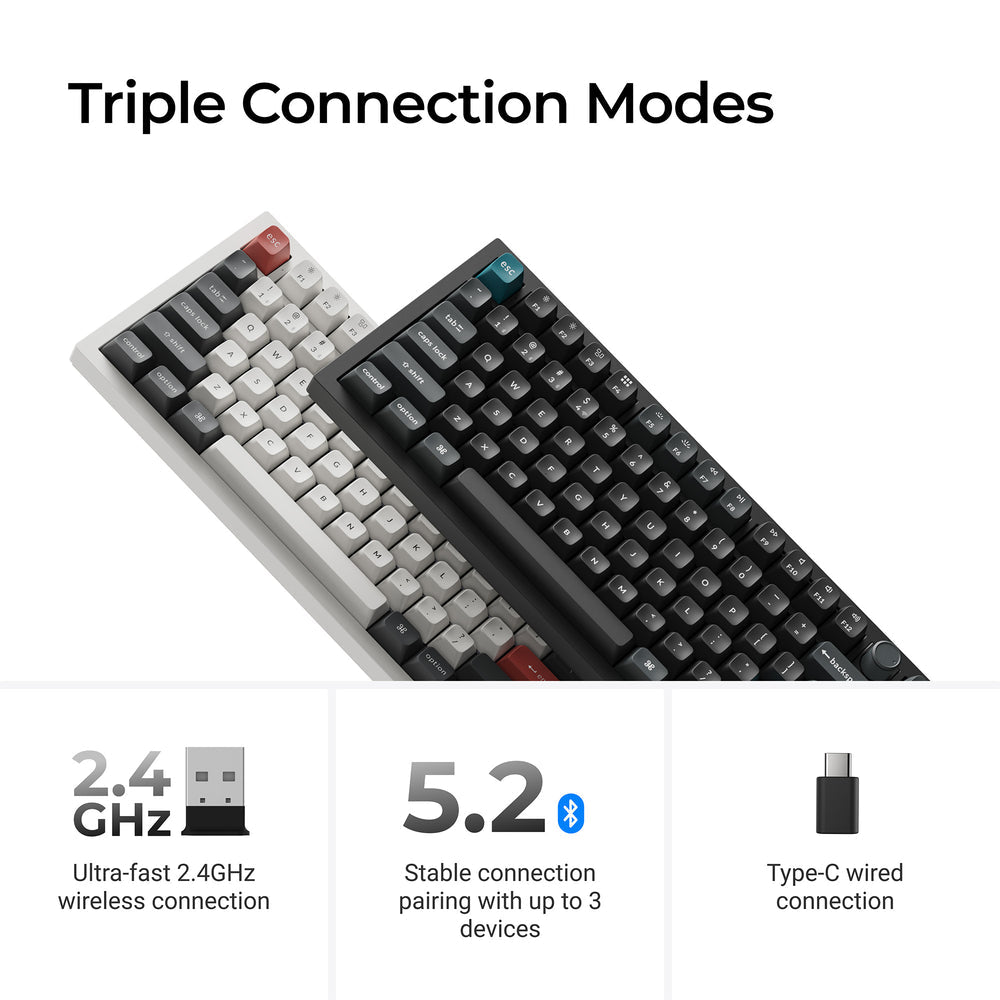 Keychron Q6 Ultra 8K Wireless Custom Mechanical Keyboard (US ANSI Layout)