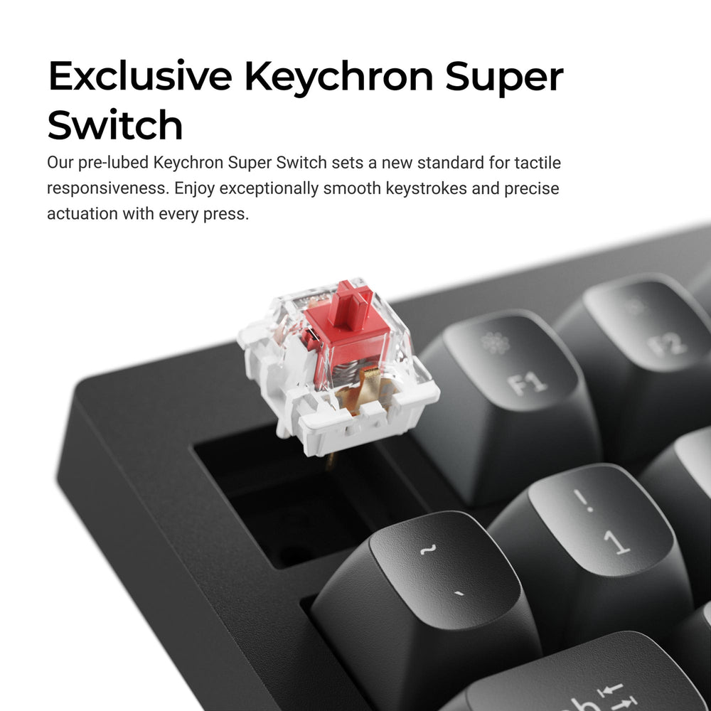Keychron V1 8K QMK Wired Custom Mechanical Keyboard (US ANSI Layout)