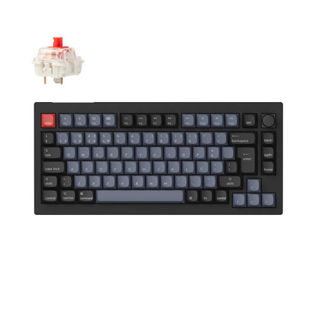 Coleção de layout ISO de teclado mecânico personalizado sem fio Max QMK Keychron V1