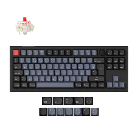 Coleção de layout ISO de teclado mecânico personalizado sem fio Max QMK Keychron V3