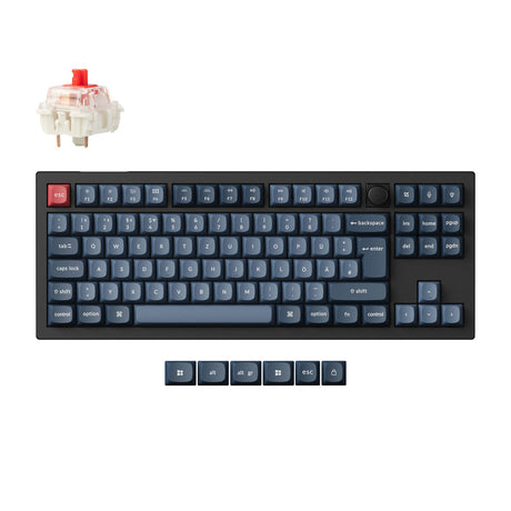 Coleção de layout ISO de teclado mecânico personalizado sem fio Max QMK Keychron V3