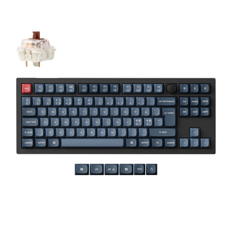 Coleção de layout ISO de teclado mecânico personalizado sem fio Max QMK Keychron V3