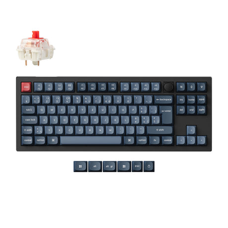 Coleção de layout ISO de teclado mecânico personalizado sem fio Max QMK Keychron V3