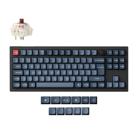 Coleção de layout ISO de teclado mecânico personalizado sem fio Max QMK Keychron V3