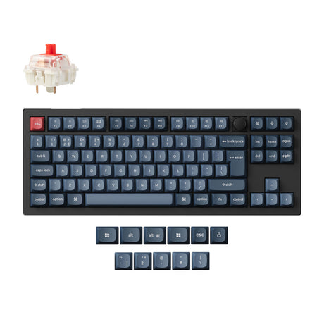 Coleção de layout ISO de teclado mecânico personalizado sem fio Max QMK Keychron V3